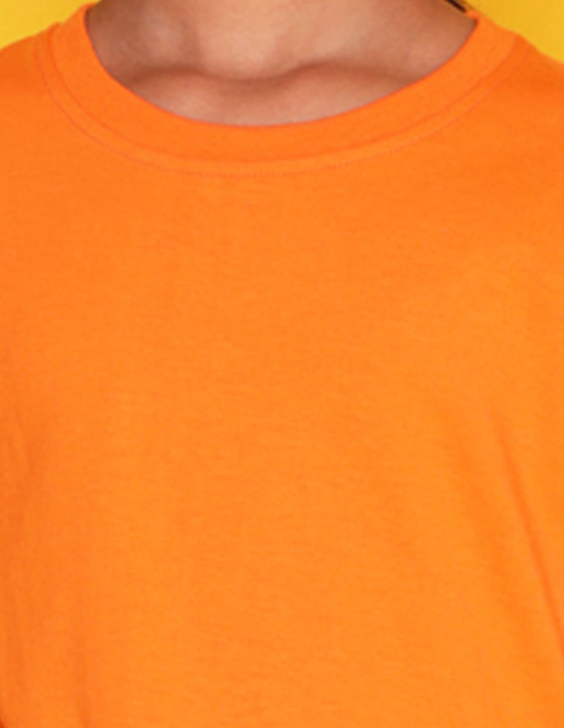 Nusyl Girls Orange Pretty Girl Printed Half Sleeves T-Shirt