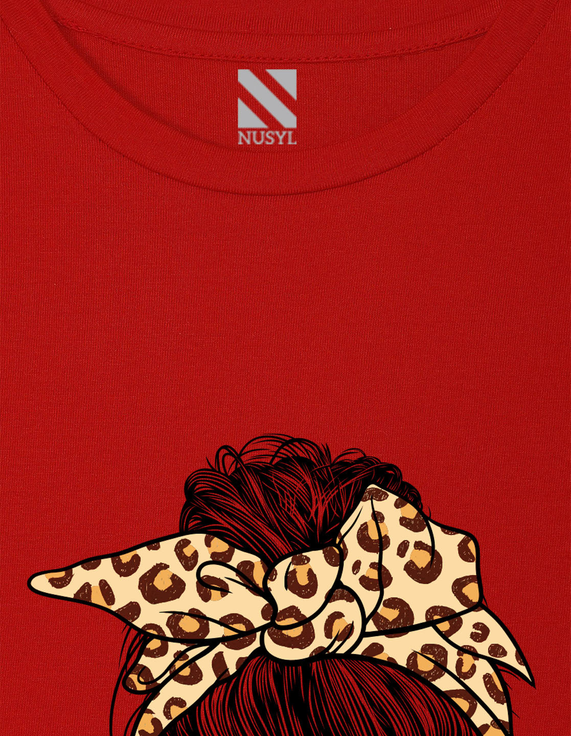 NUSYL Girls Red Cool Girls Text Printed Half sleeve t-Shirt
