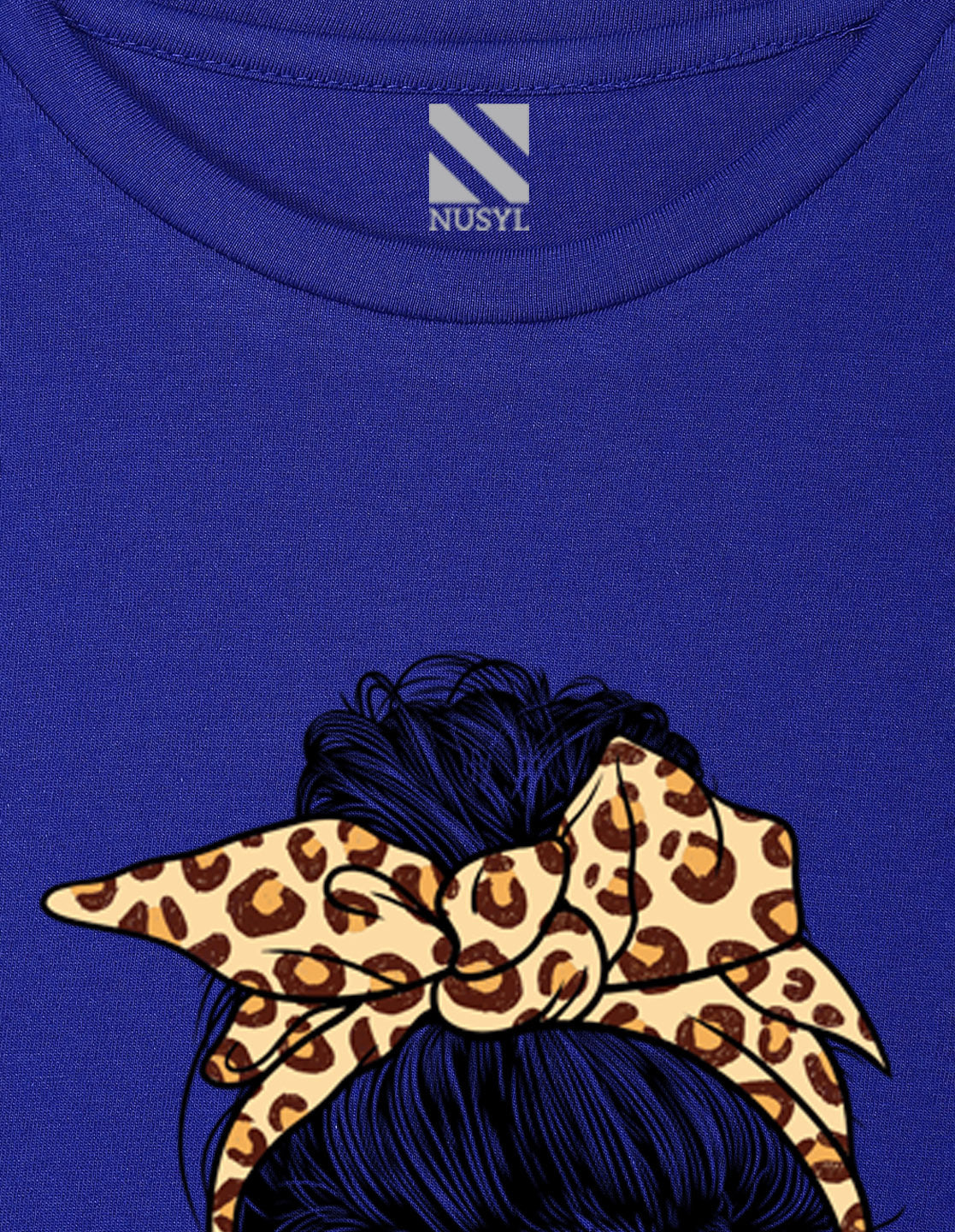 NUSYL Girls Royal Blue Cool Girls Text Printed Half sleeve t-Shirt