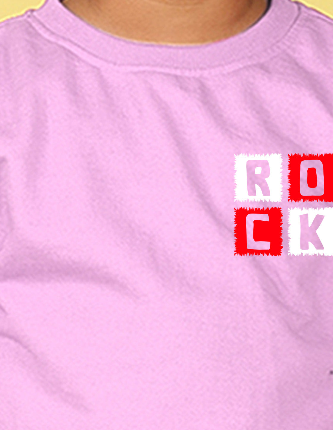 NUSYL Boy's Lilac Rock text Printed Oversized Round neck Sweatshirt