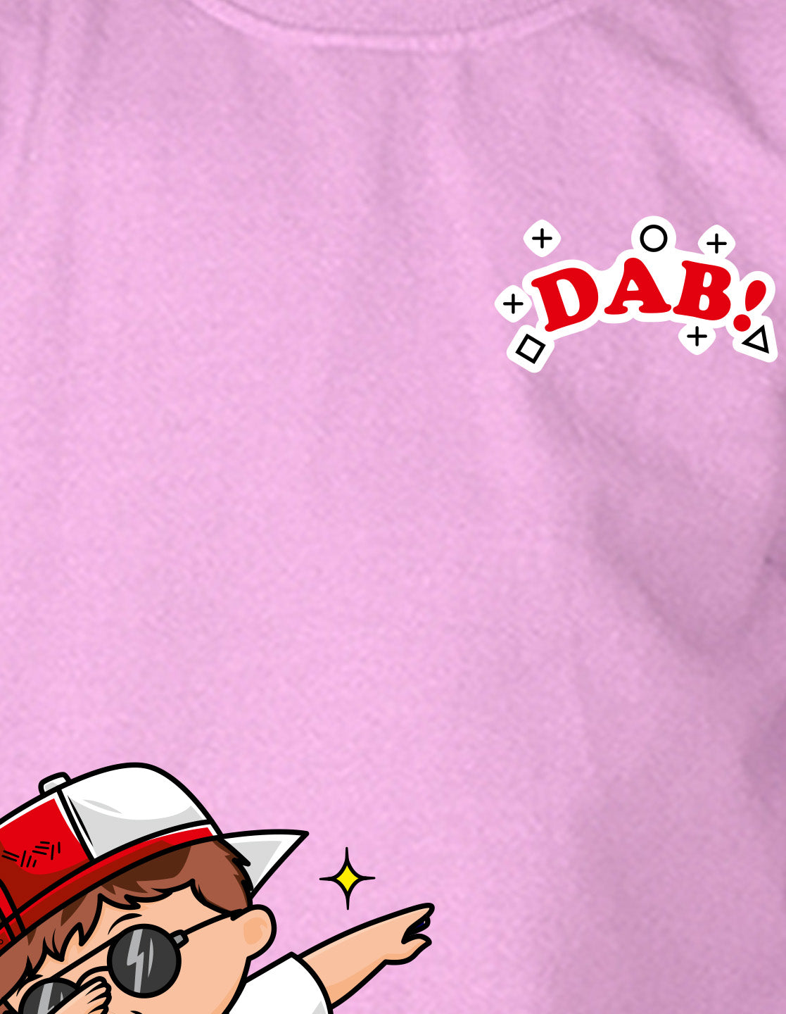 NUSYL Boy's Lilac Dab! text Printed Oversized Round neck Sweatshirt