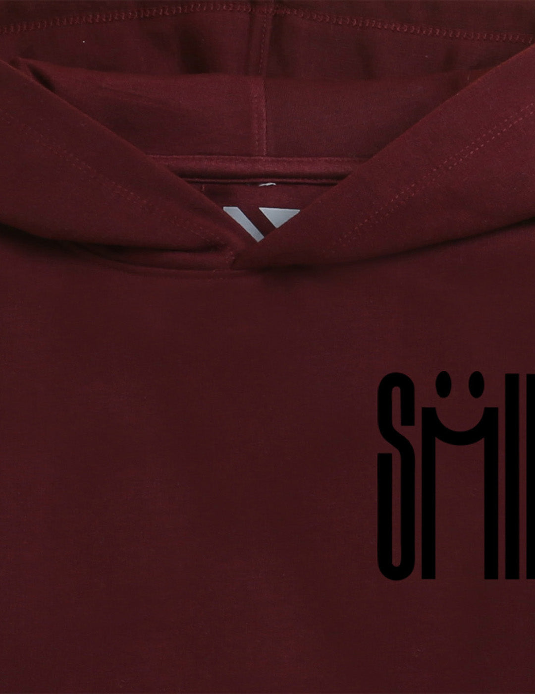 Burgandy Printed Sweatshirt For Kids