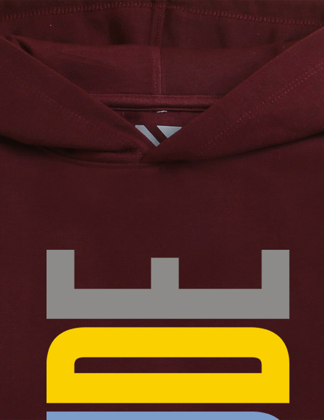 Burgandy Printed Sweatshirt For Kids