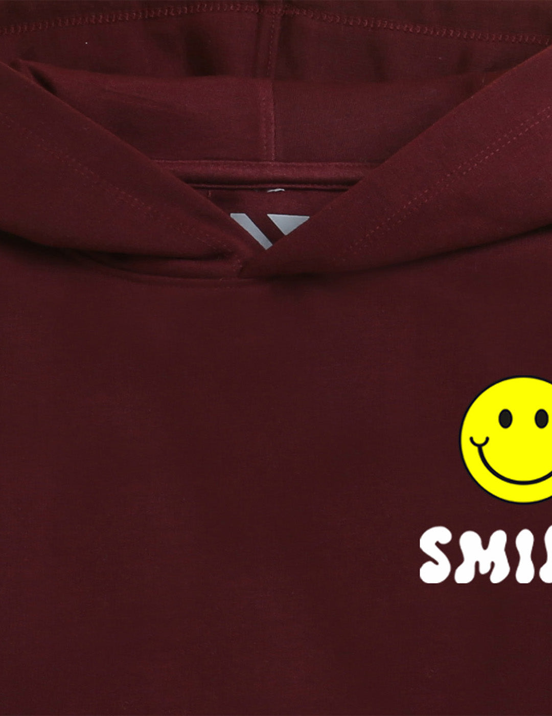 Burgandy Printed Sweatshirt For Kids