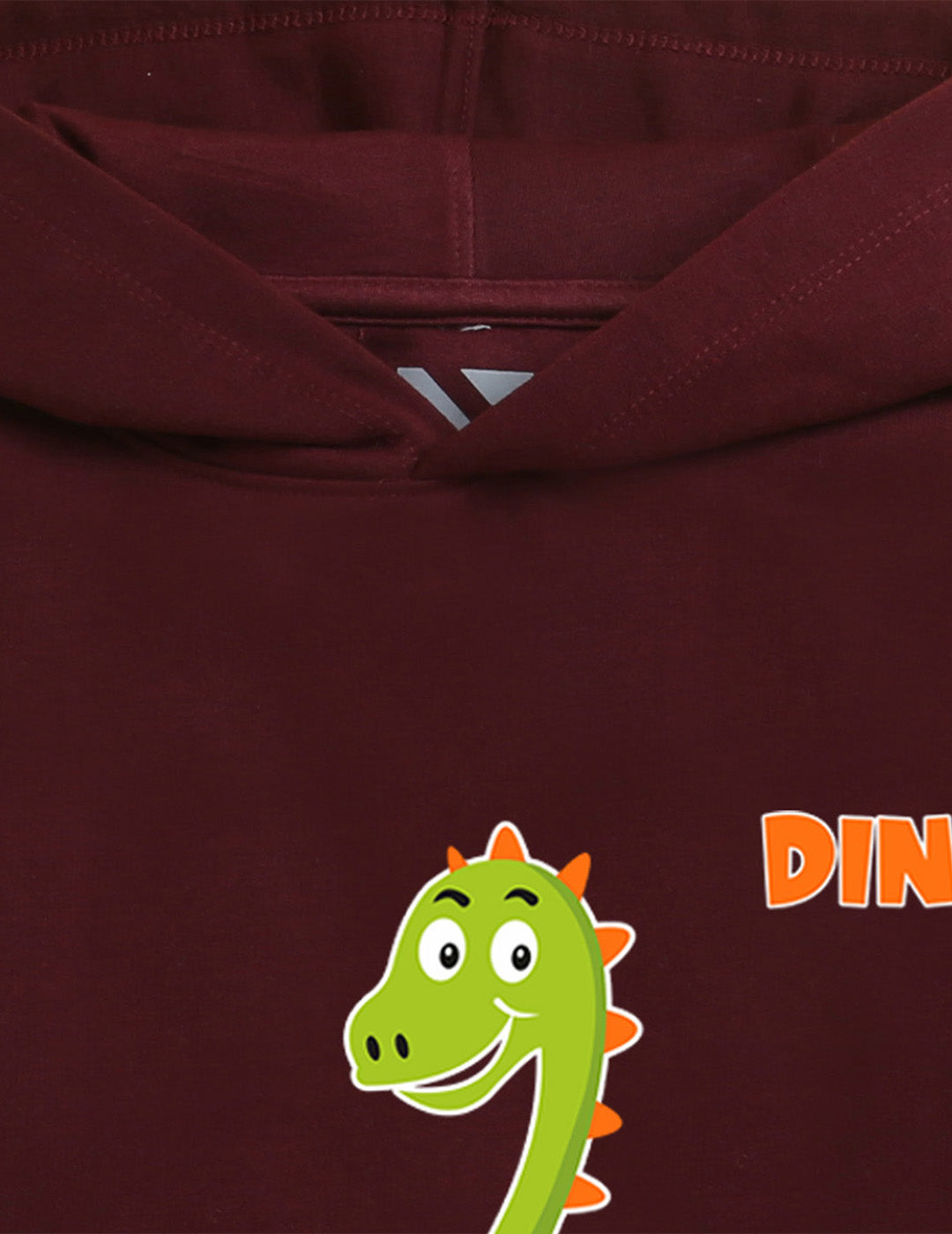Burgandy Printed Sweatshirt For Kids