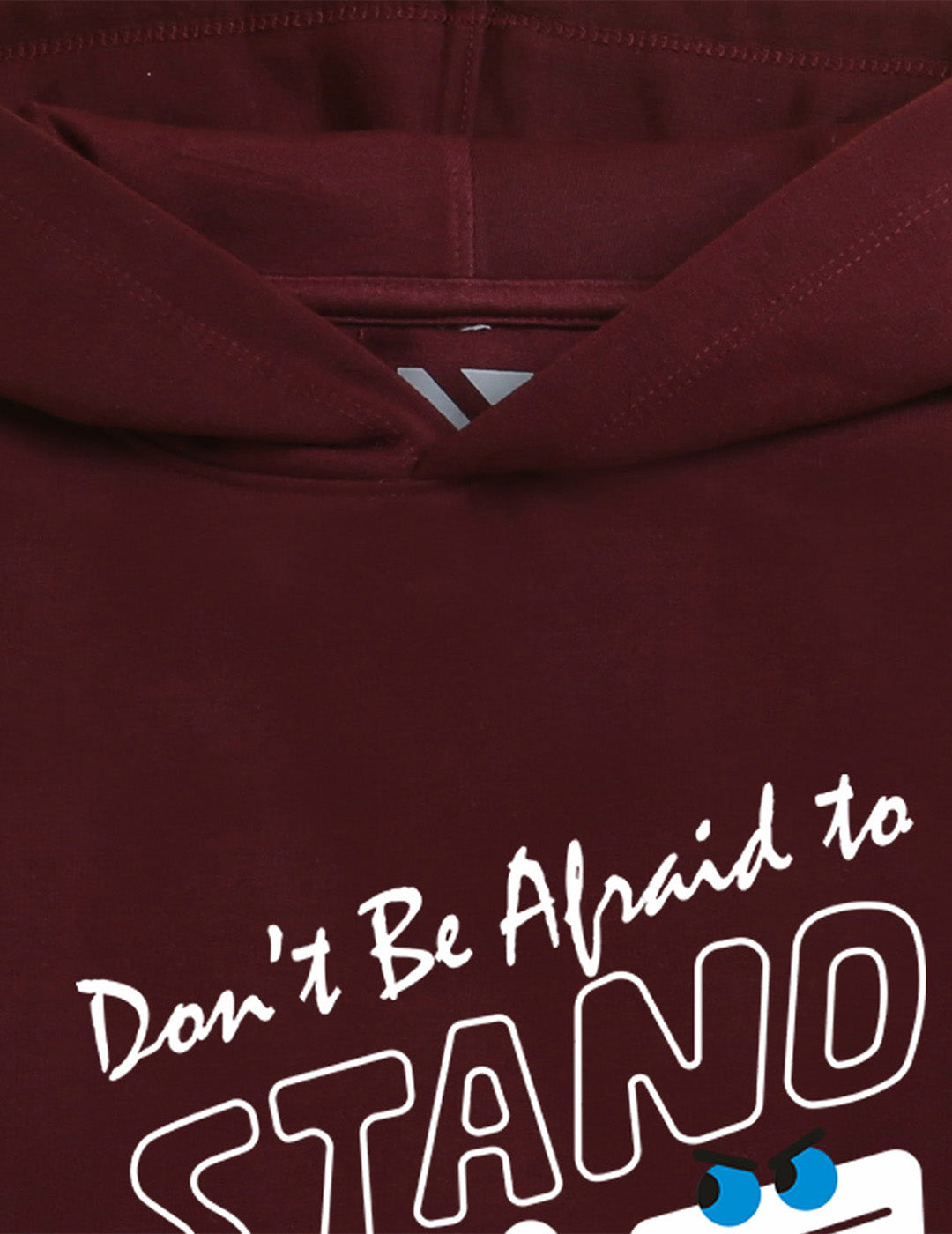 Burgandy Printed Sweatshirt For Kids