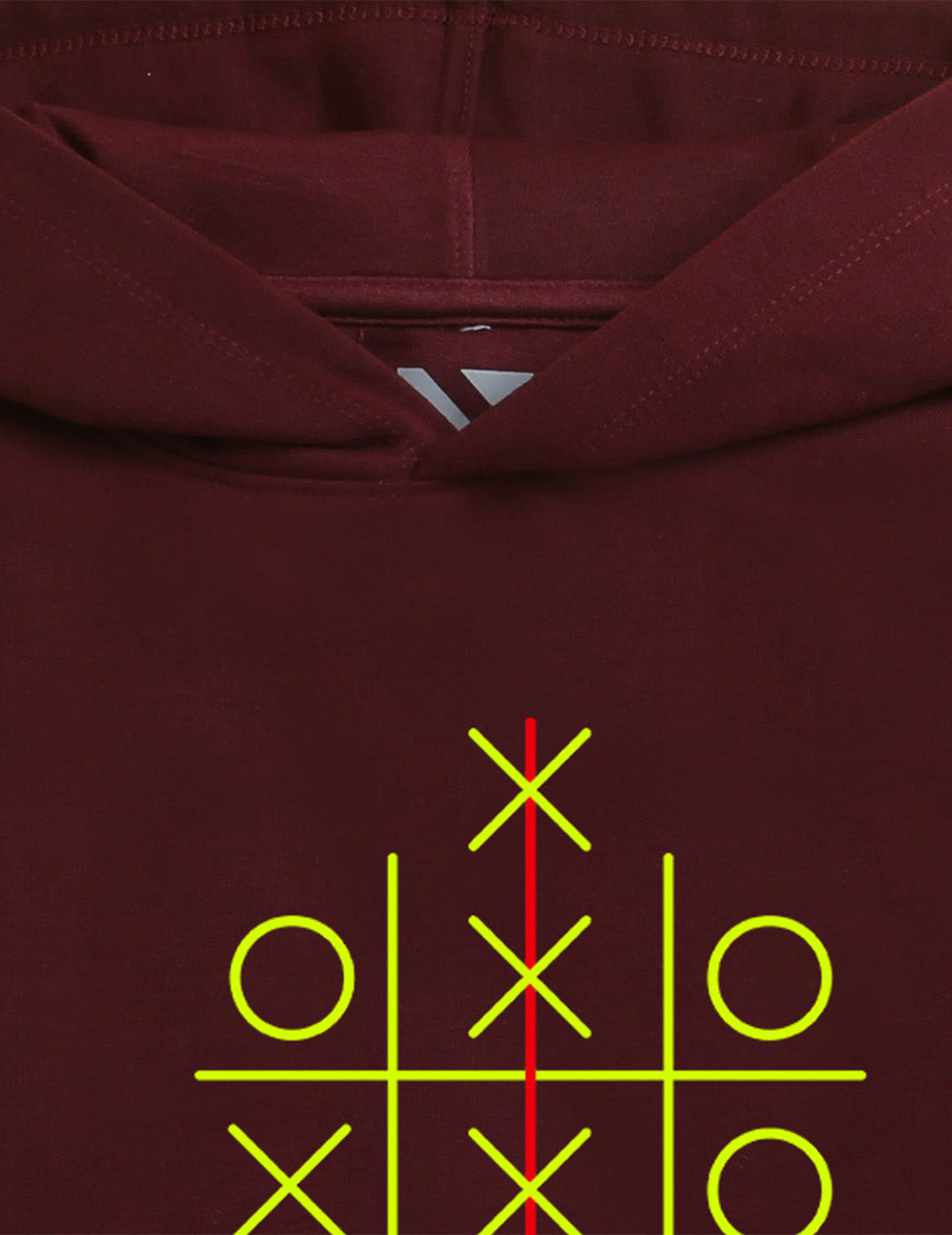 Burgandy Printed Sweatshirt For Kids