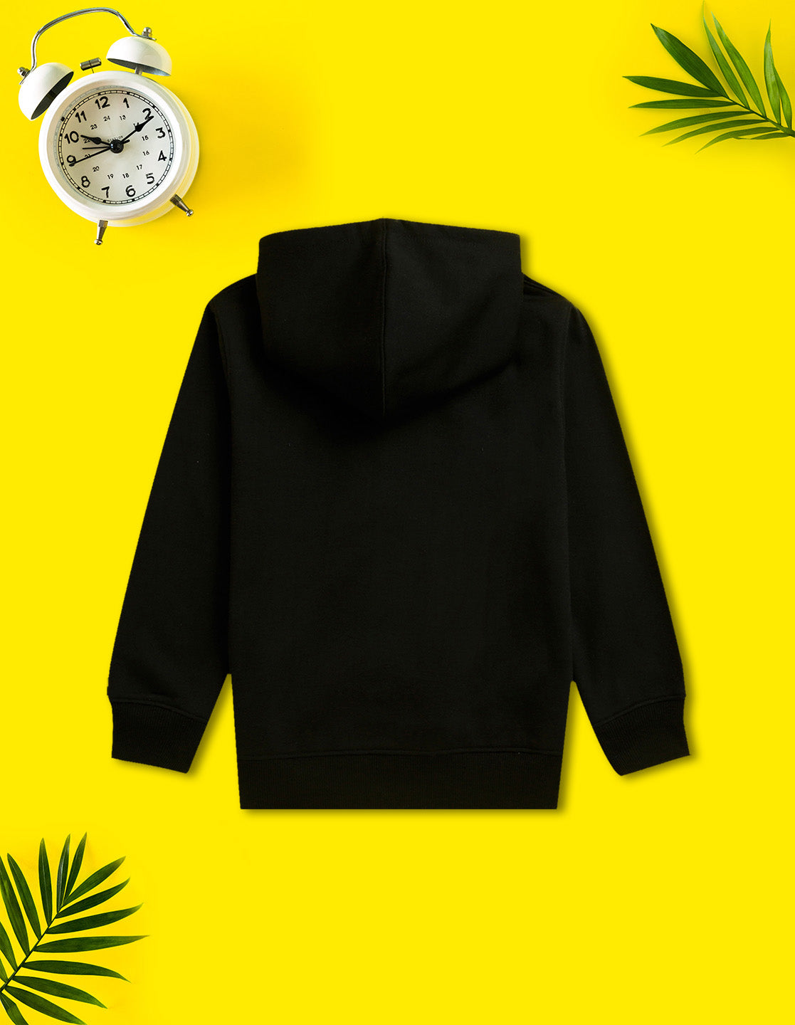 Nusyl Boy's Black Cool boy Printed Hoodie