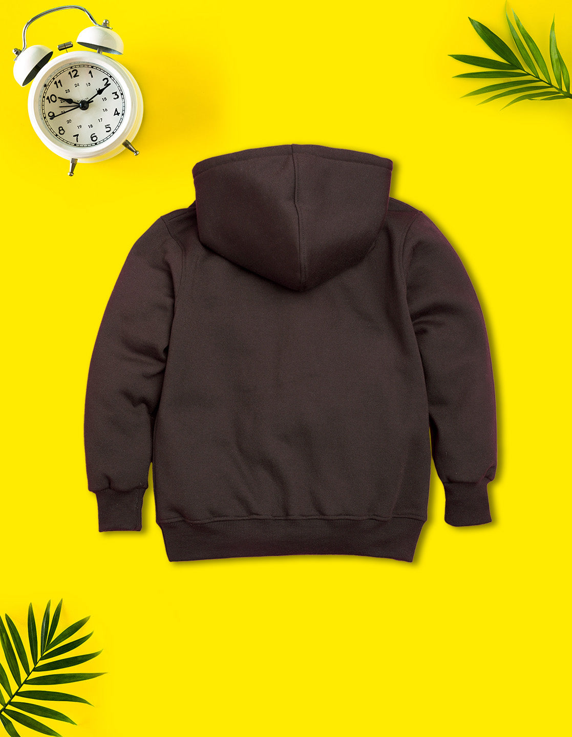 Nusyl Boy's Brown Gamer graphic & text Printed Hoodie