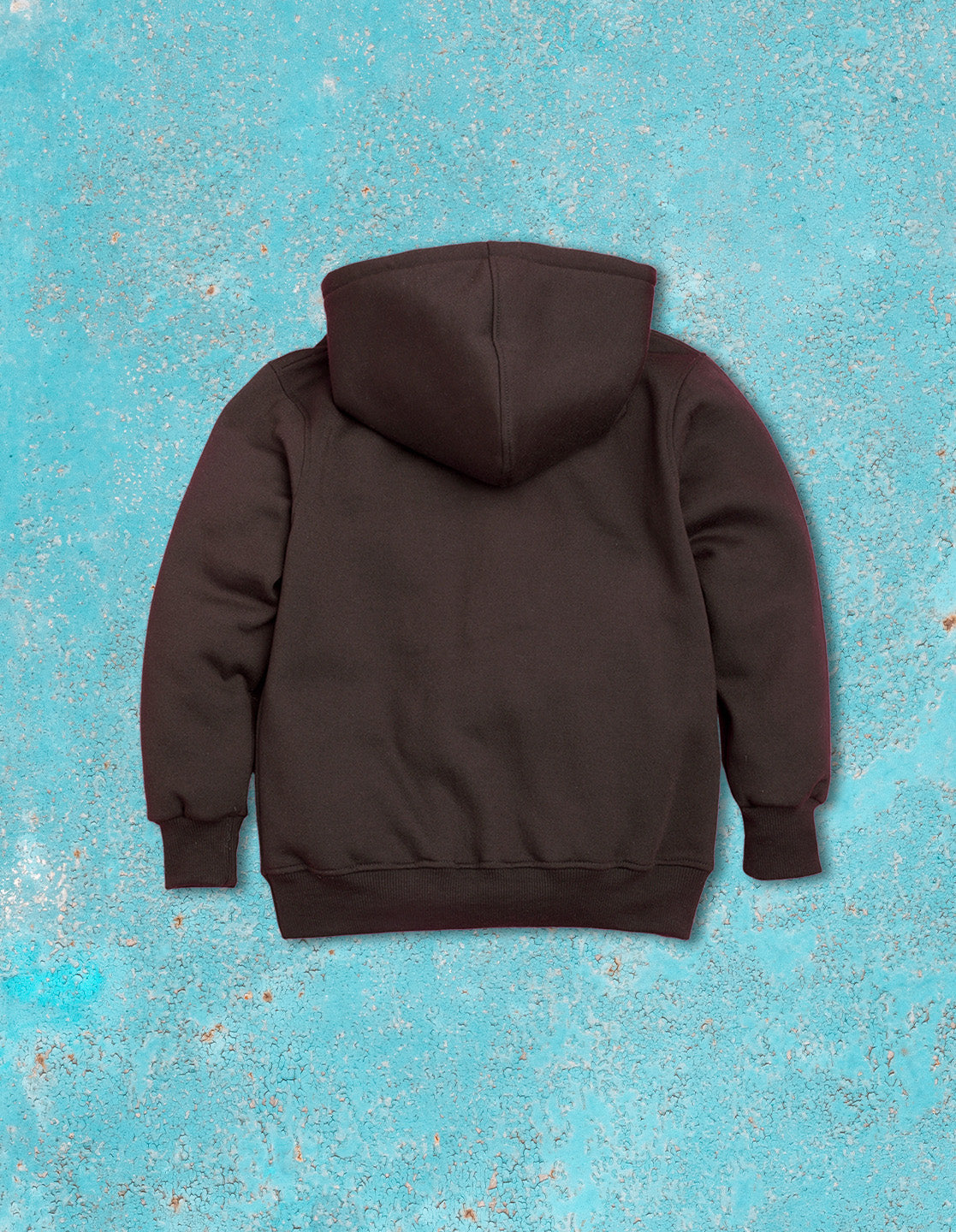Nusyl Boy's Brown Carpe diem text Printed Hoodie