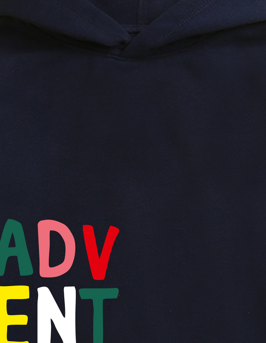 Nusyl Boy's Navy Blue Adventure text Printed Hoodie