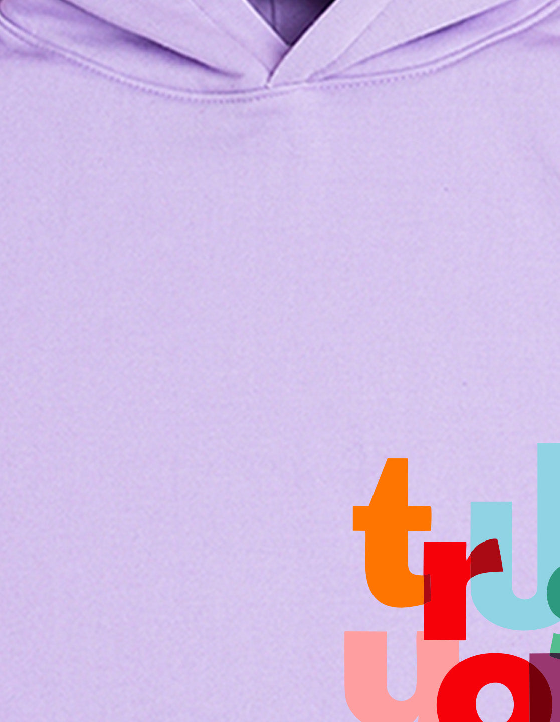 Nusyl Boy's Lilac Trust your self text Printed Hoodie