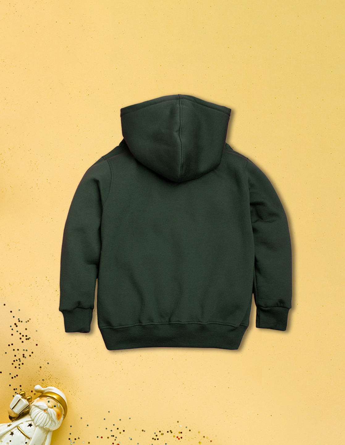 Nusyl Boy's Olive Break the rules text Printed Hoodie