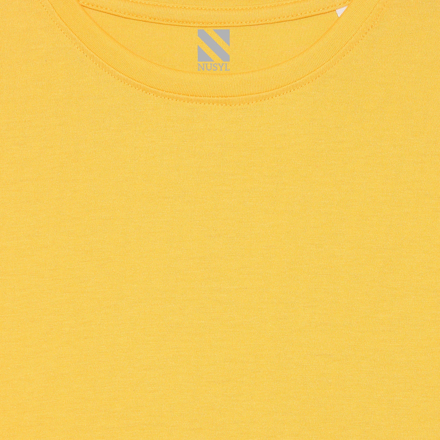 Nusyl boys dino printed yellow colored cotton rich tshirt