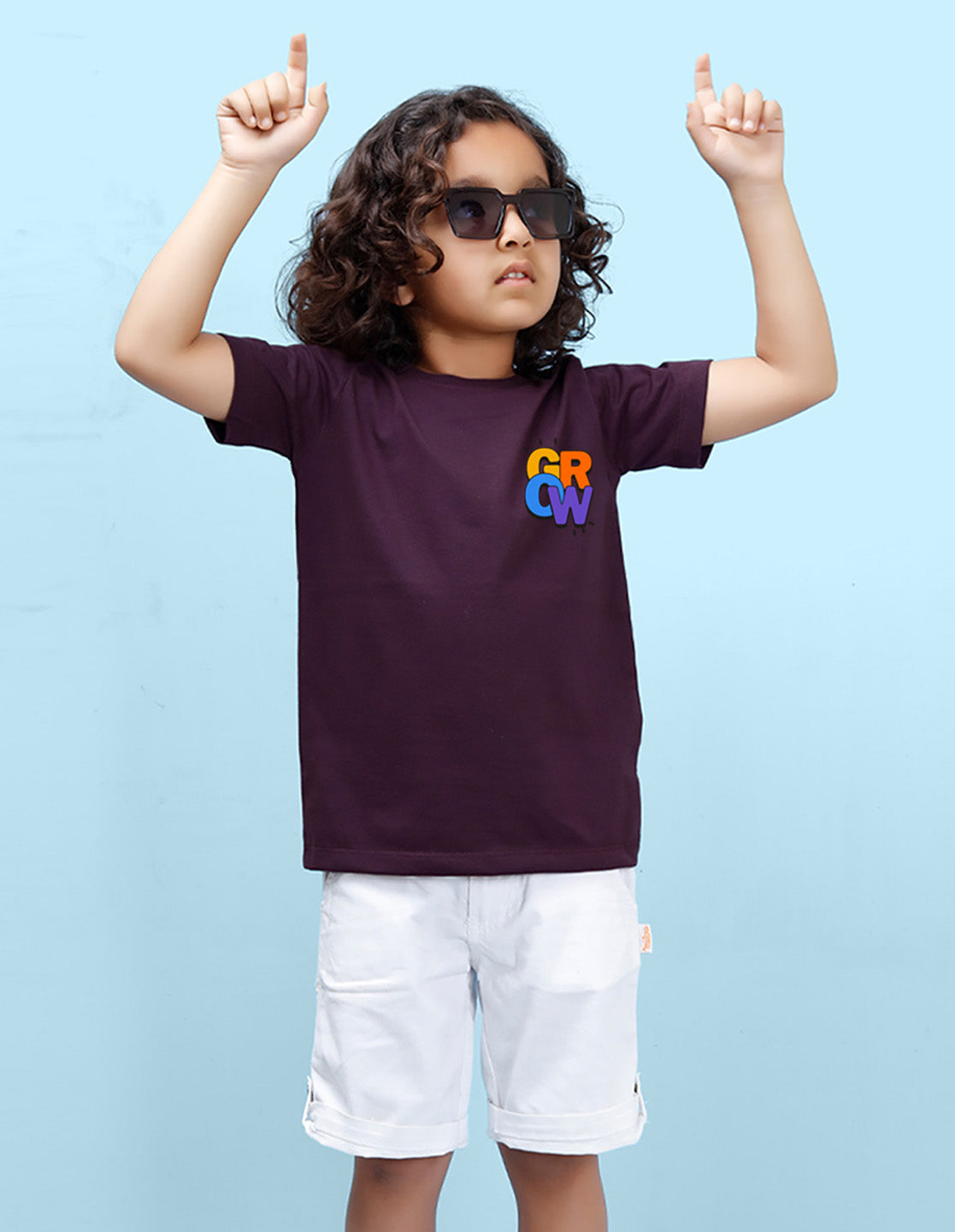 Nusyl Grow Printed Wine Colour T-shirts