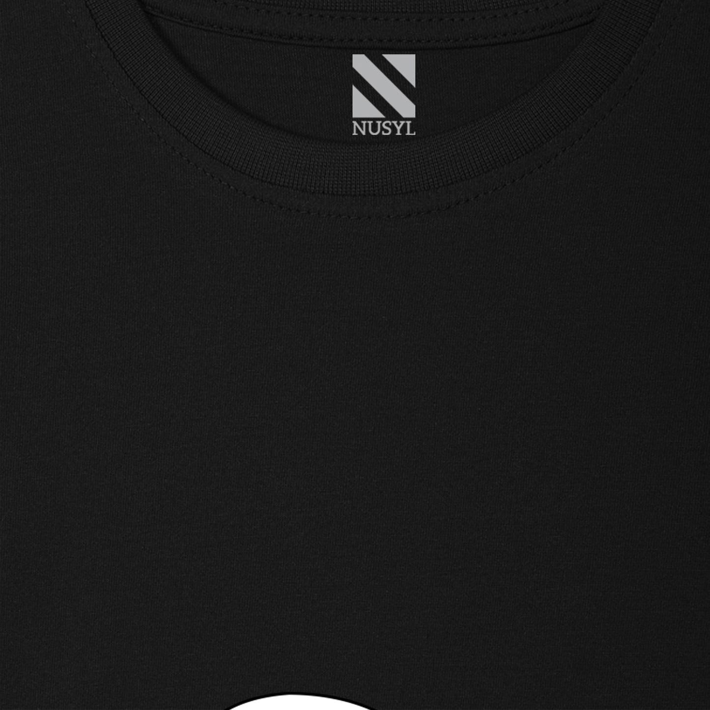 Nusyl Fish printed Black Biowashed Cotton Half T-shirt T-shirt