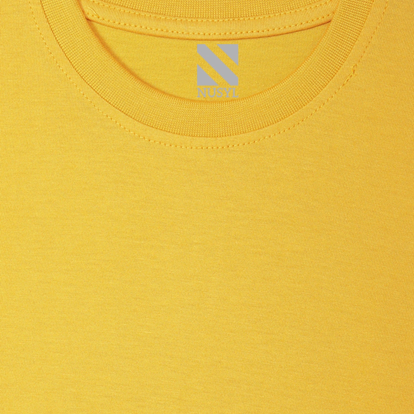 Nusyl Goal Yellow Biowashed Cotton Half T-shirt T-shirt