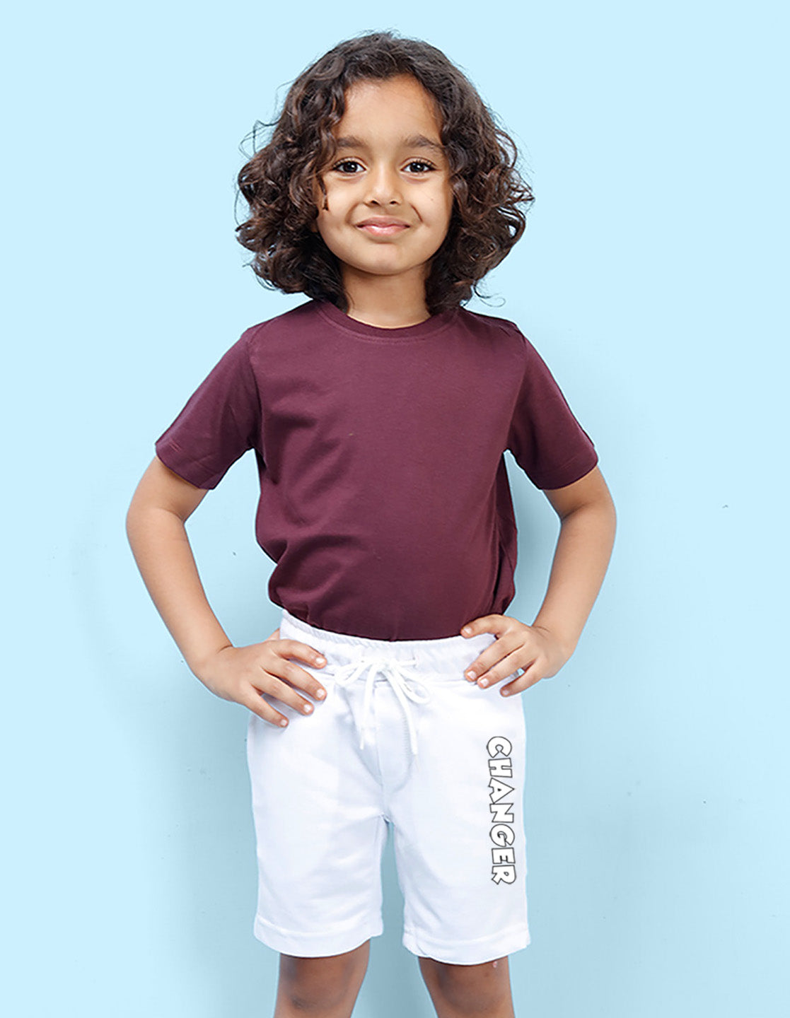 Nusyl Changer Printed White Boys Shorts