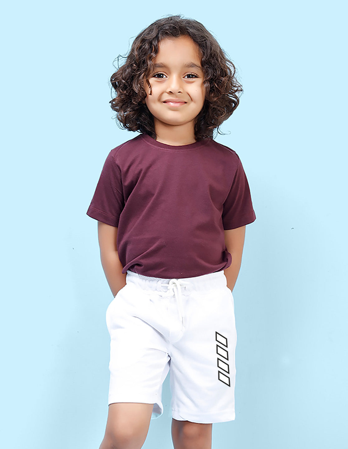 Nusyl Boxes Printed White Boys Shorts