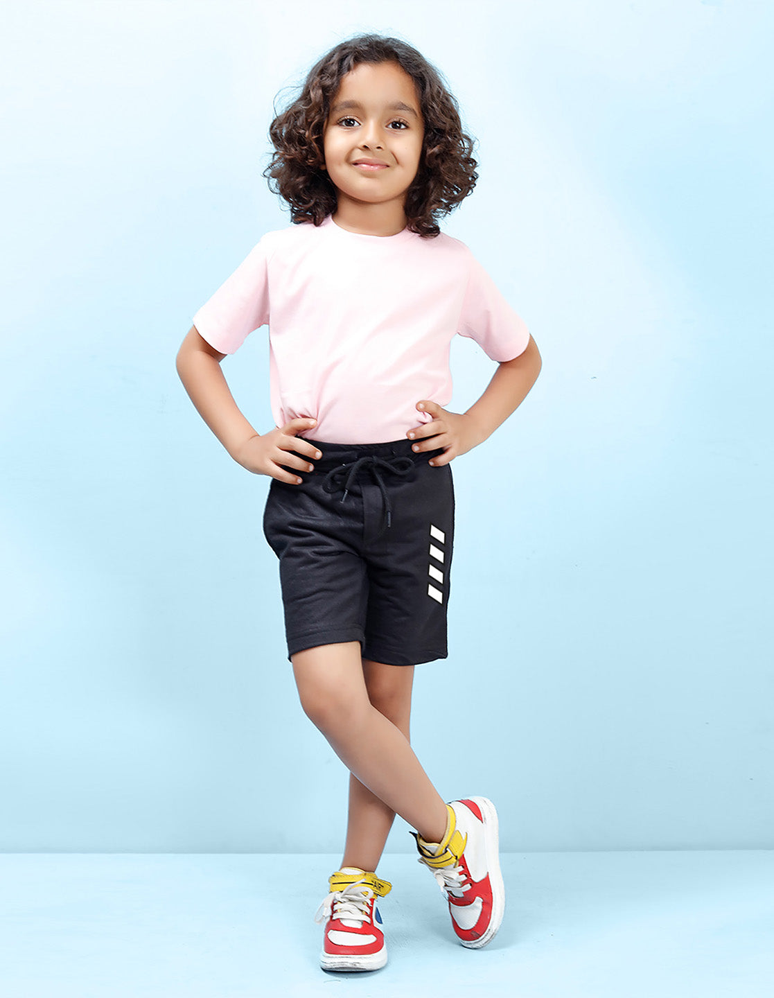 Nusyl Boxes Printed Black Boys Shorts