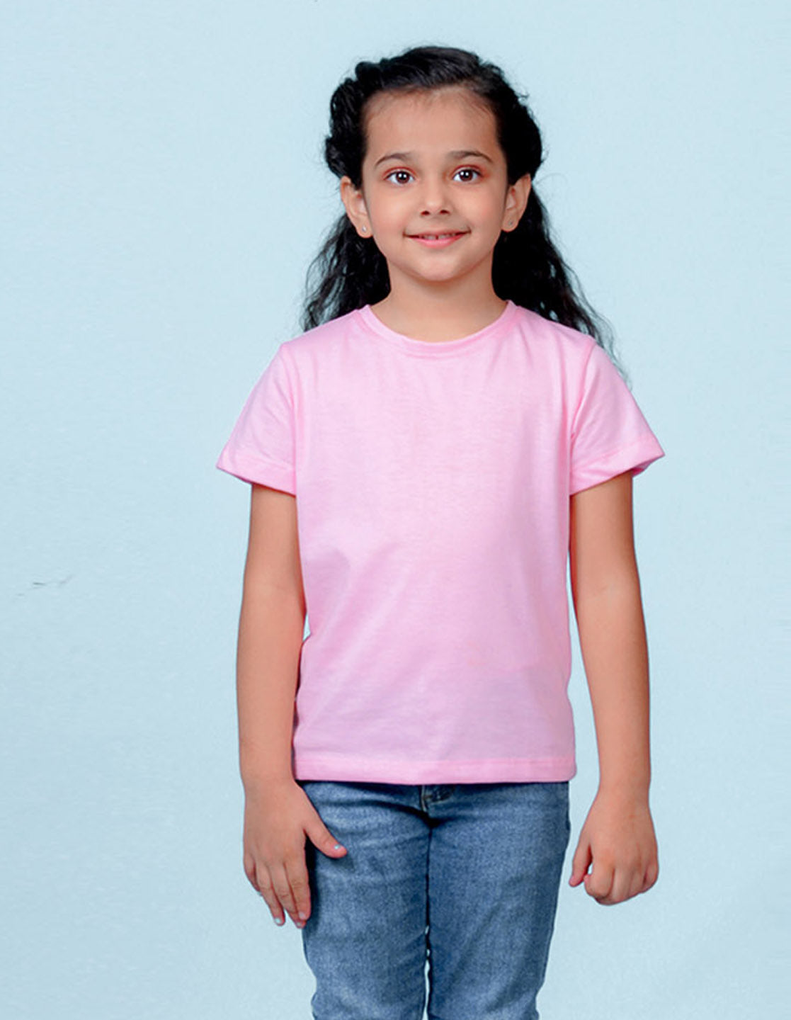 Jeans Tee Shirt Kids Nusyl Girls Half Sleeve Solid T-Shirts