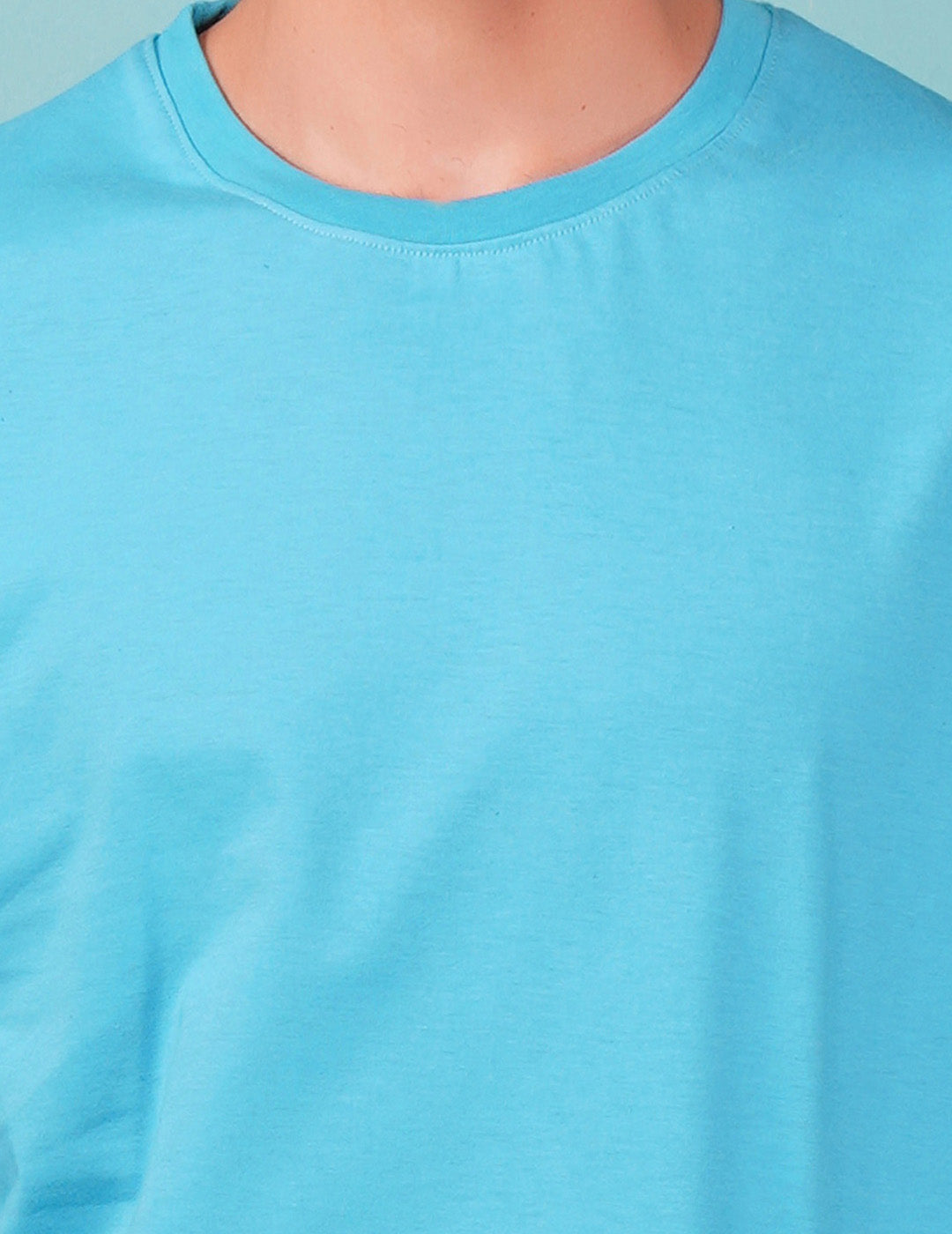 Nusyl Sky Blue Bad acid back Printed oversized t-shirt