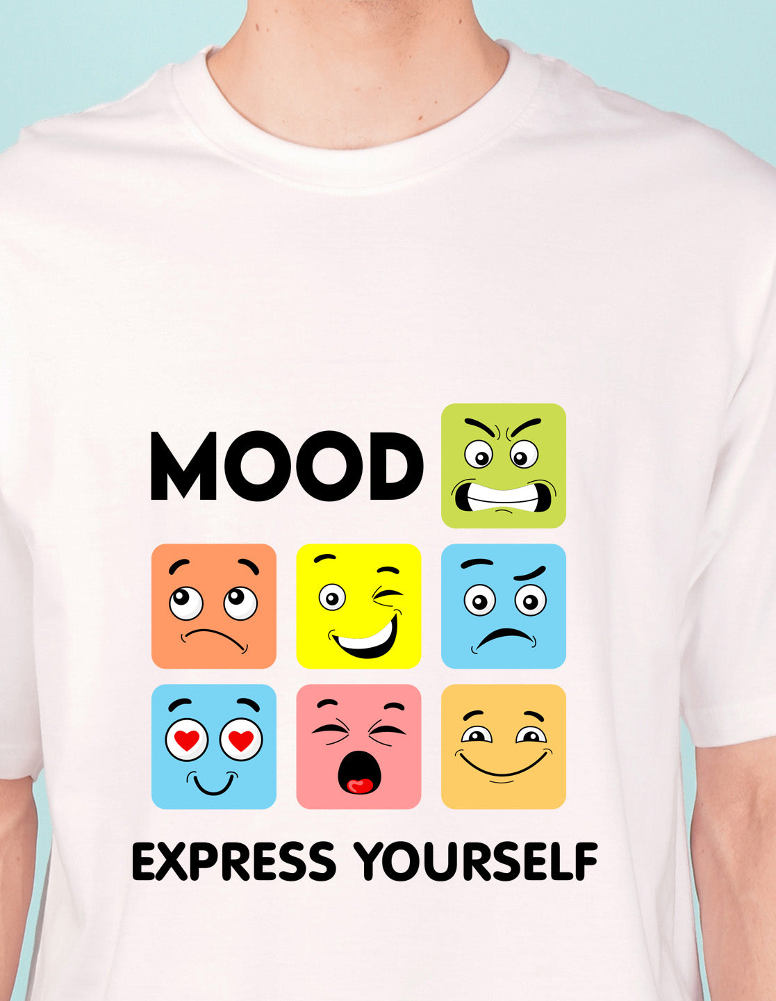Nusyl White Mood Printed oversized t-shirt