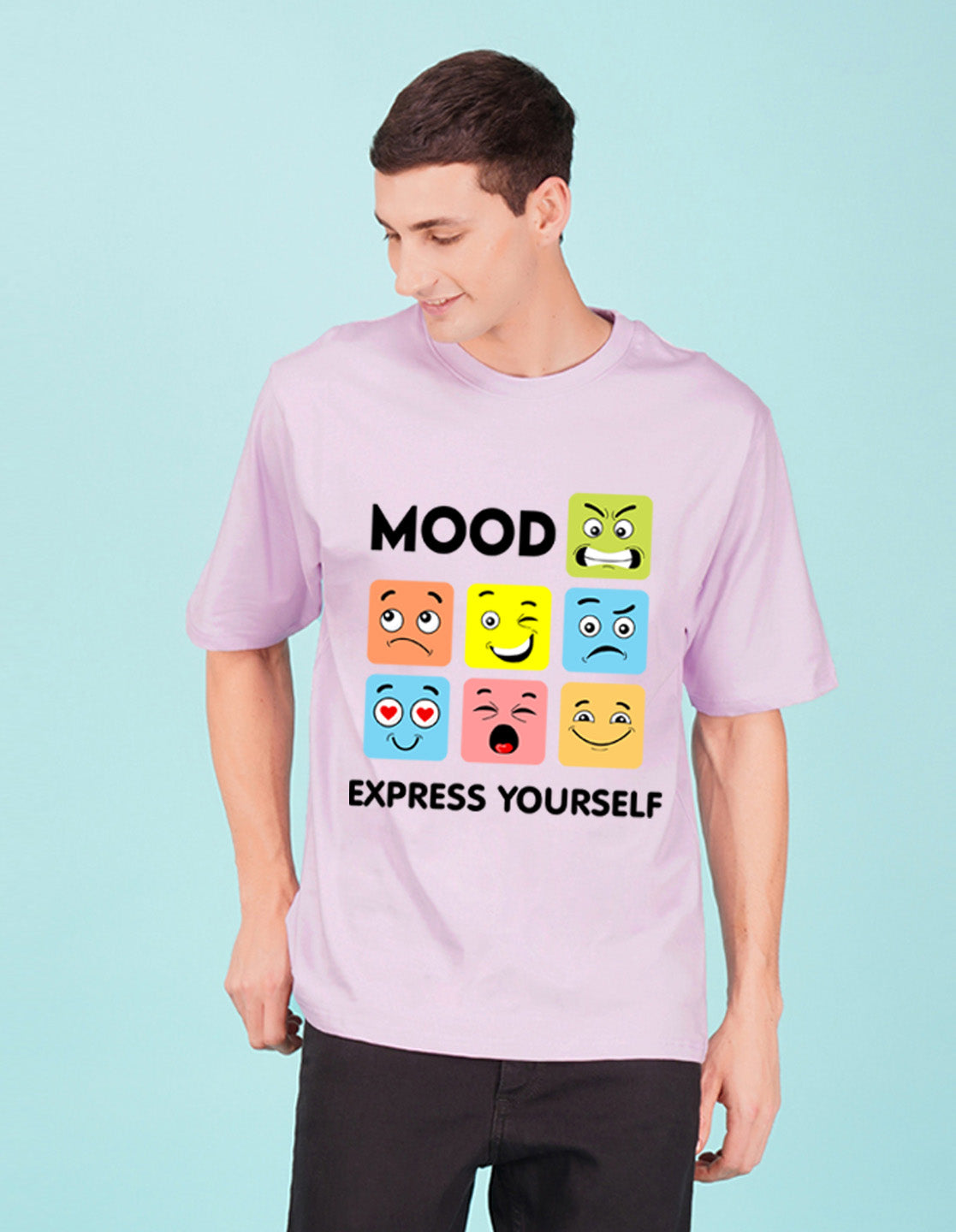 Nusyl Lilac Mood Printed oversized t-shirt