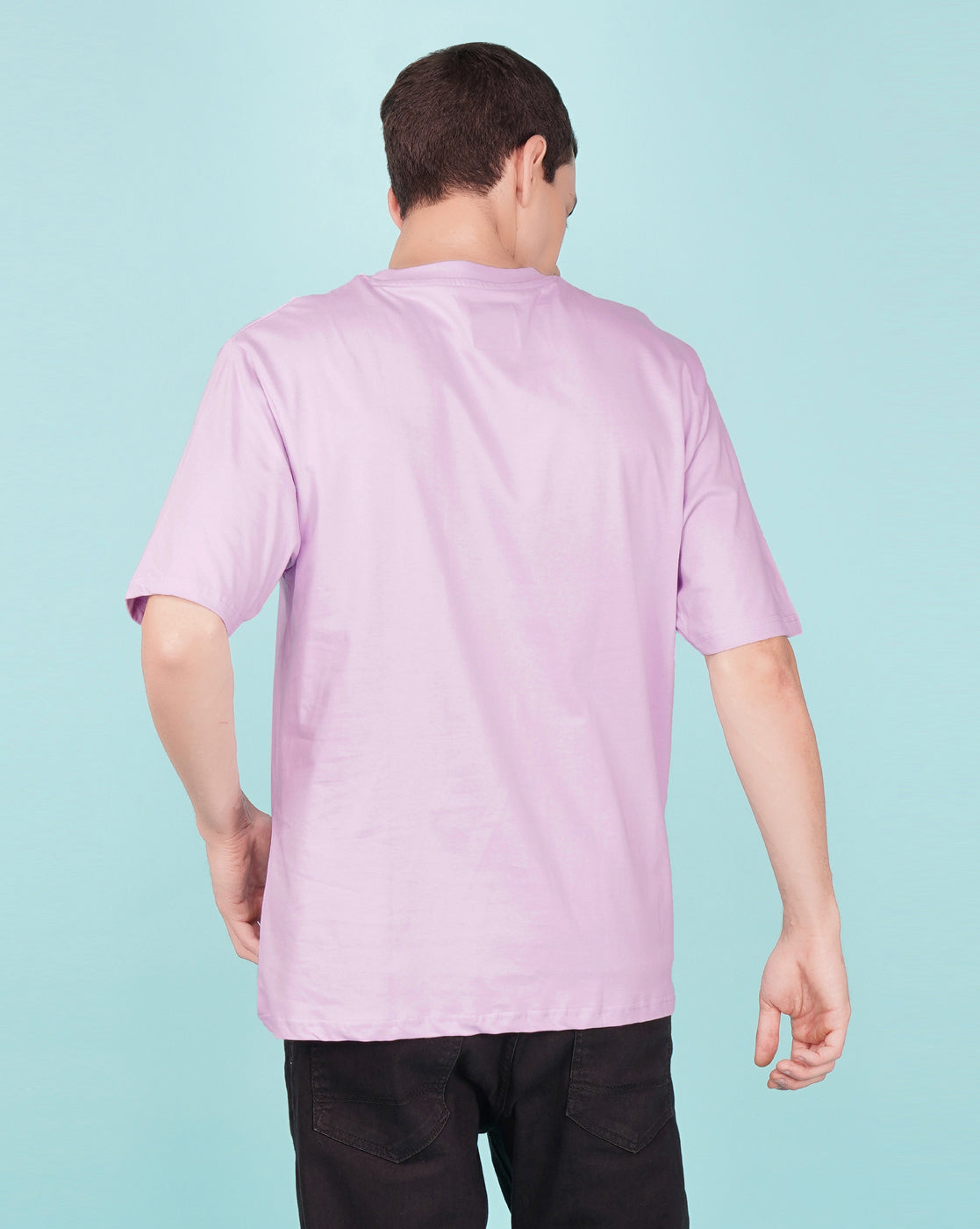Nusyl Lilac Need some space Printed oversized t-shirt
