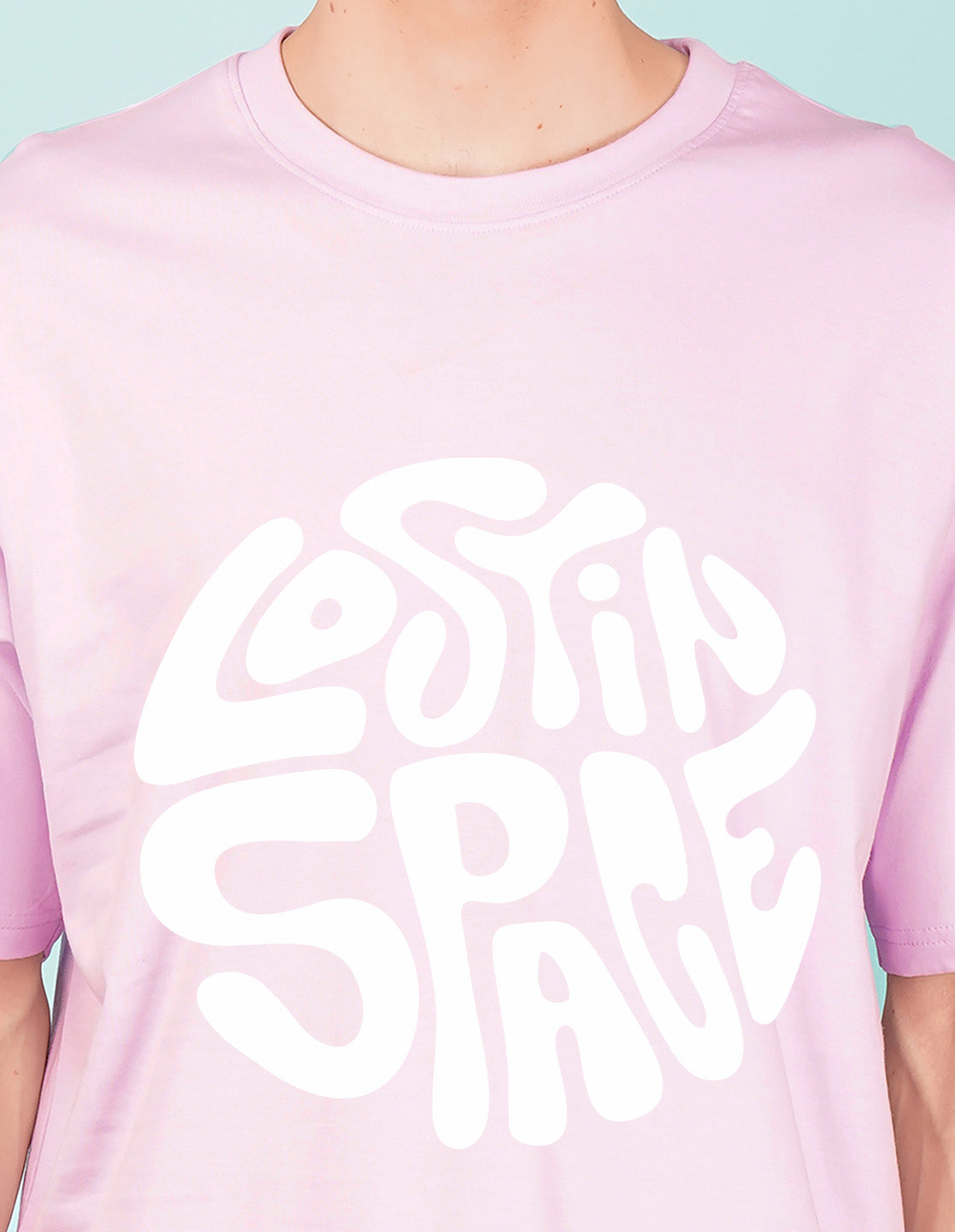 Nusyl Lilac Lost in space Printed oversized t-shirt