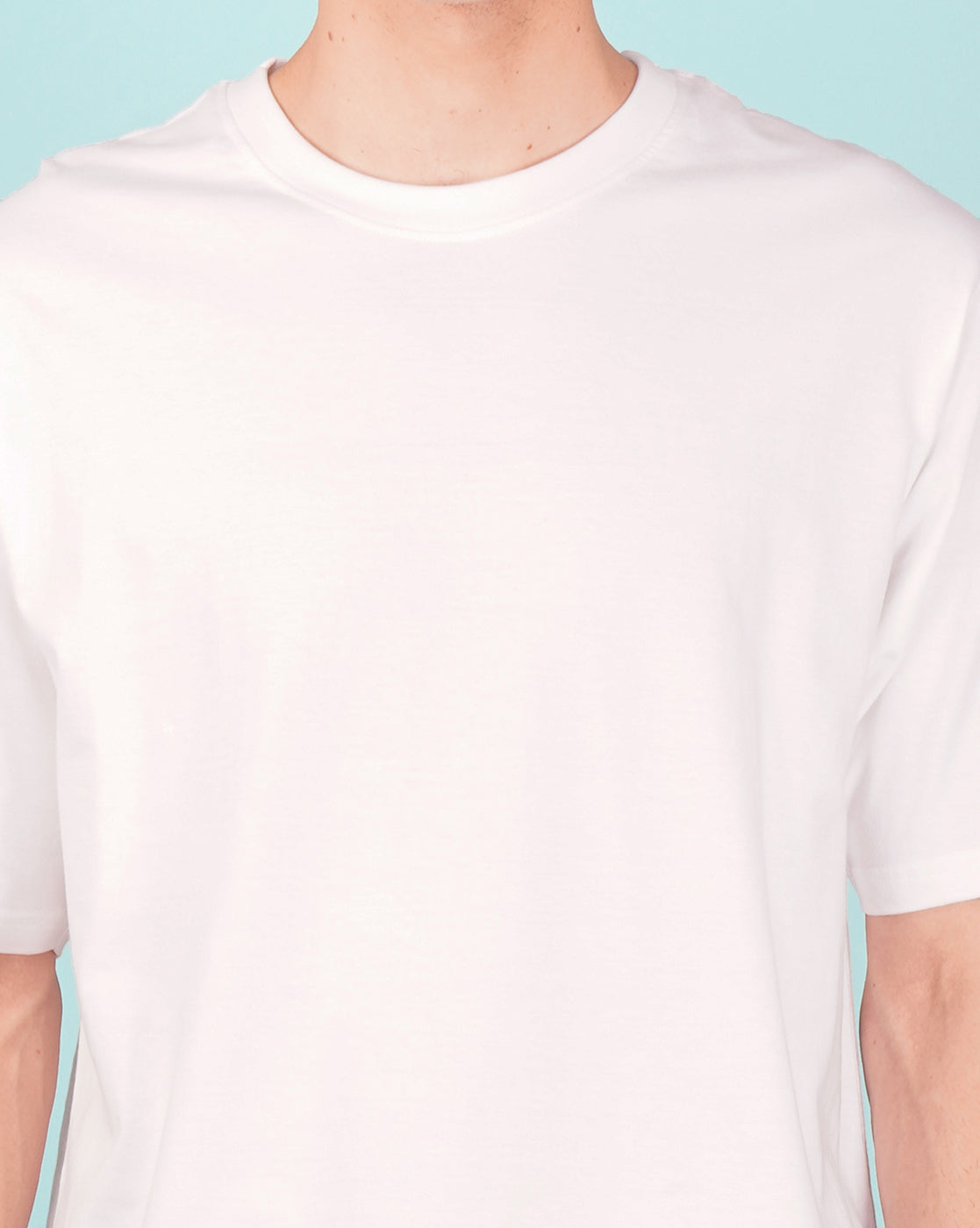 Nusyl White Text back Printed oversized t-shirt