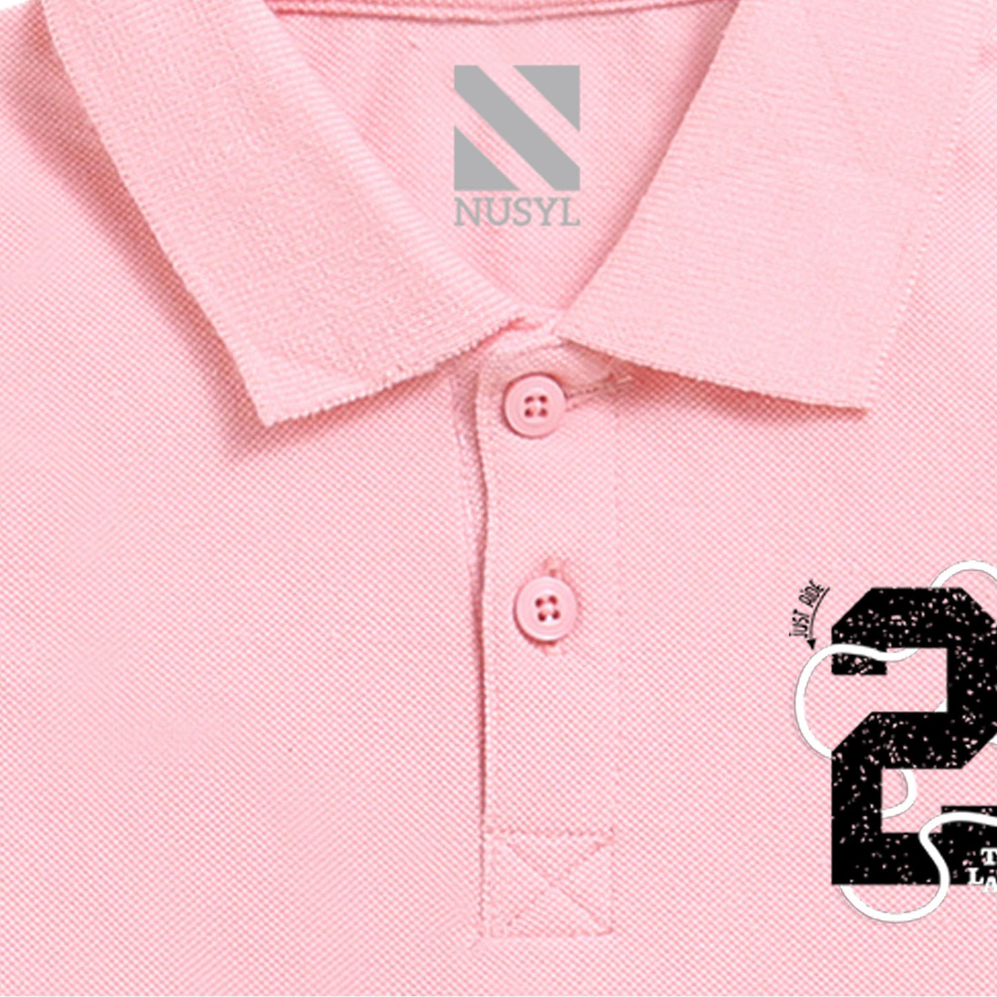 Nusyl Number Two Printed Peach Infants Polo T-shirt