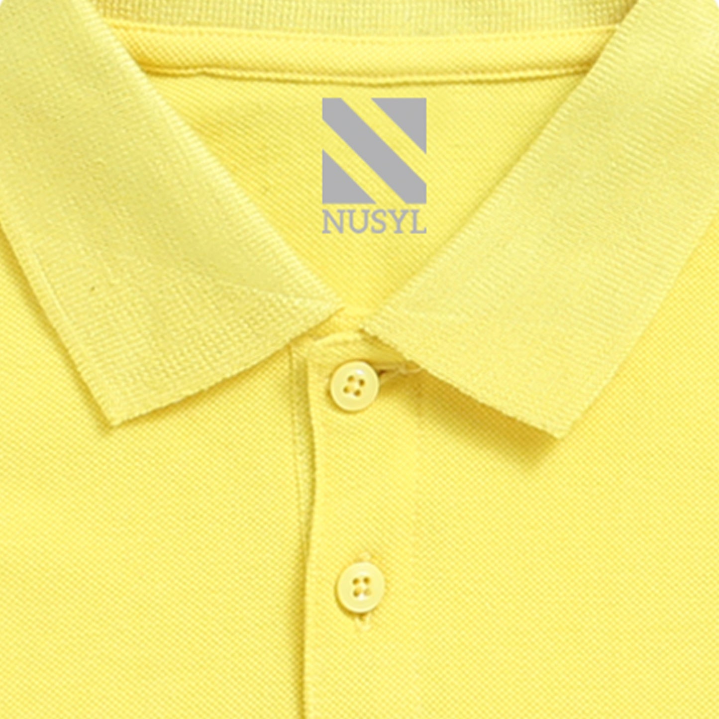 Nusyl Just Be Cool Text Printed Bright Yellow Infants Polo T-shirt