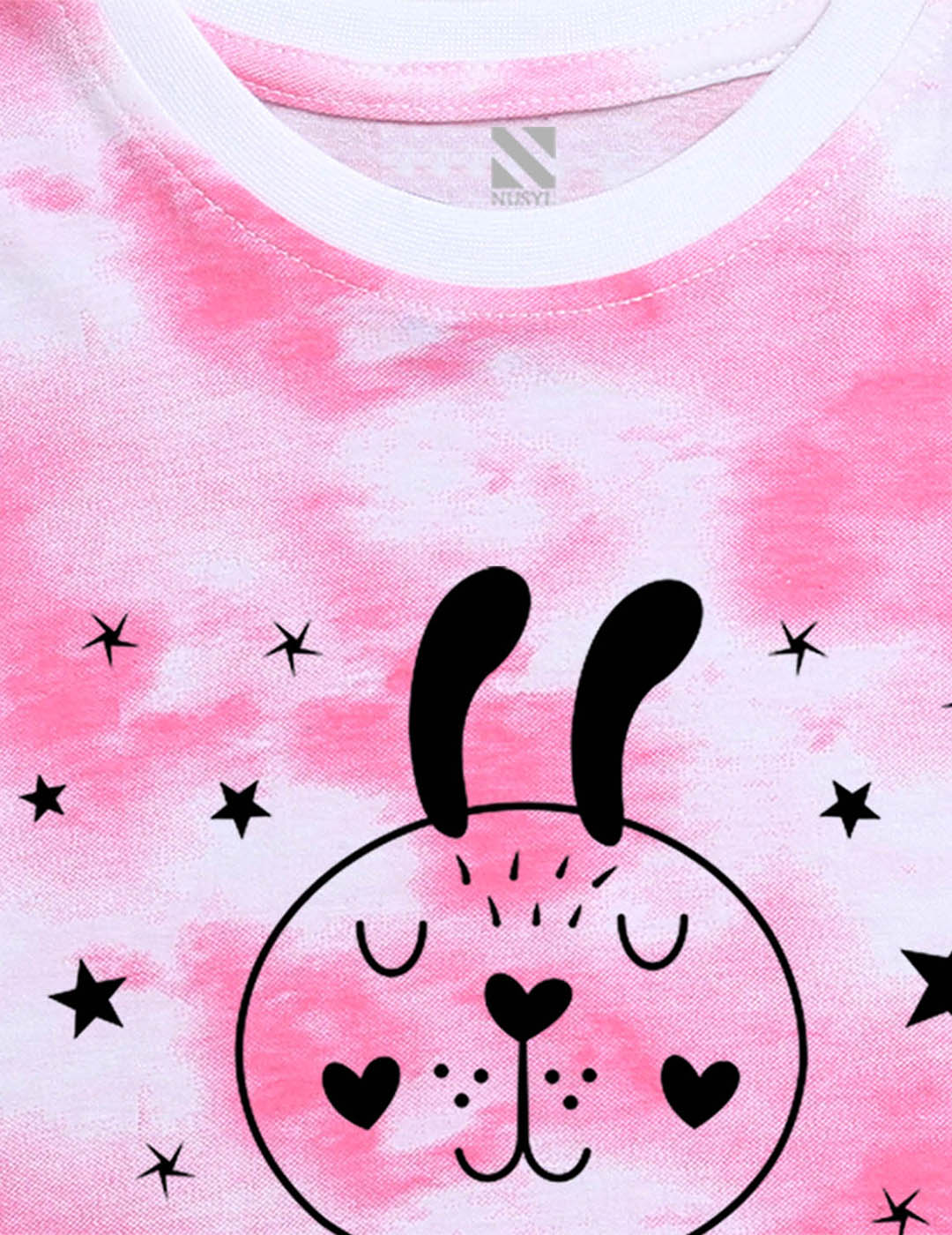 Nusyl boys little dreamer printed pink tie & dye t-shirt