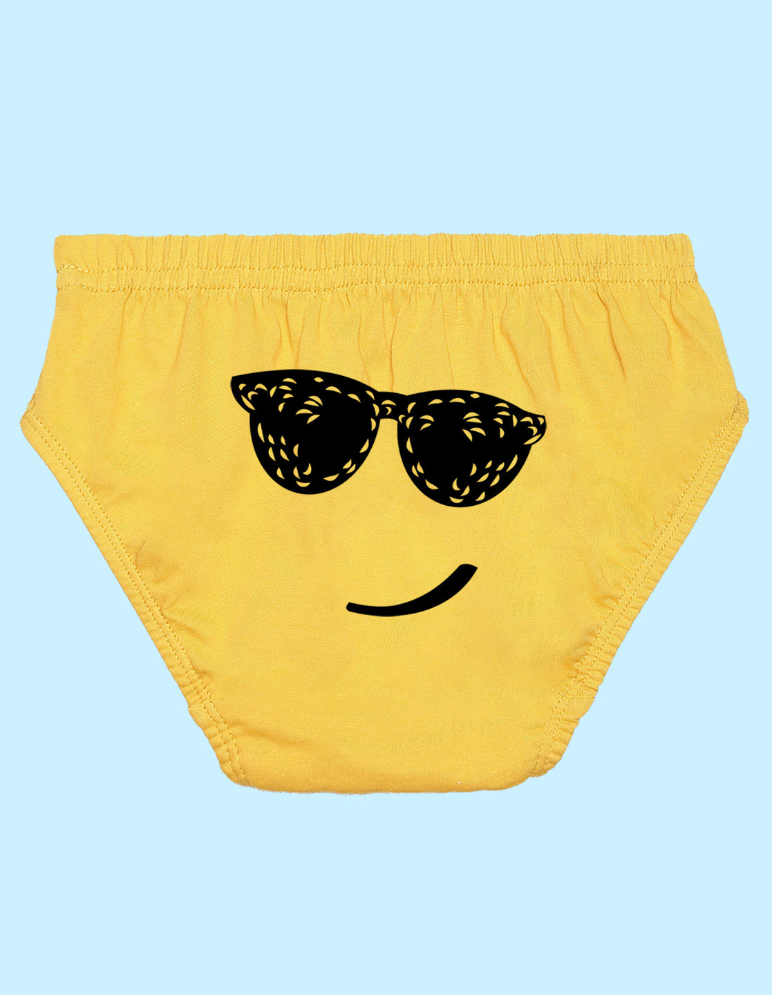 Nusyl Boys printed briefs combo-pack of 5(White,Red,Yellow,Grey,Royal blue)