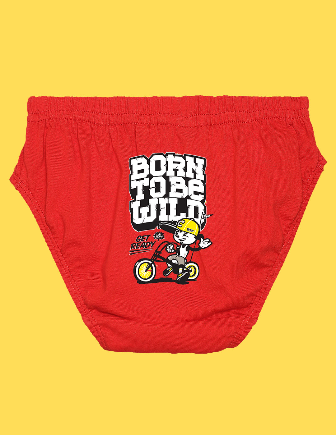 Nusyl Boys printed briefs combo-pack of 3 (Red,Royal Blue,Yellow)