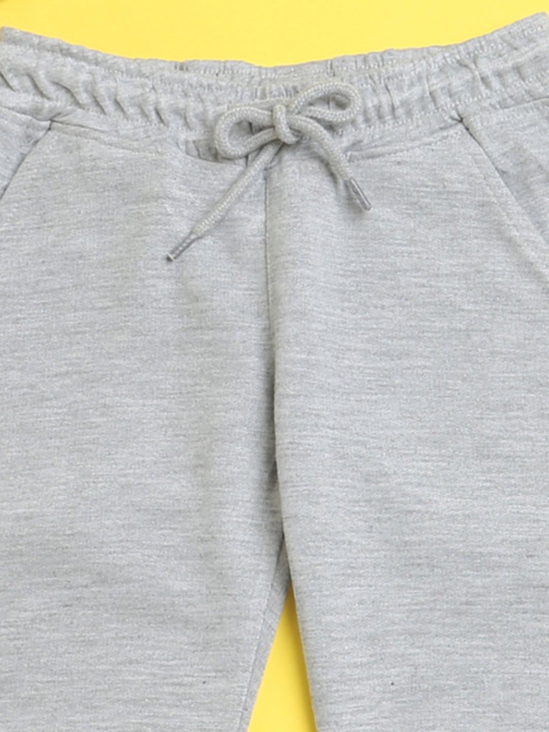 Nusyl Grey solid color kids unisex treck pants