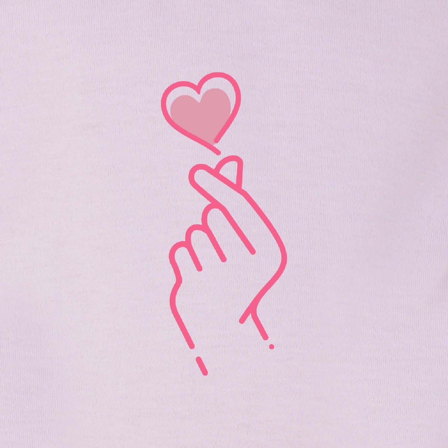 Nusyl Girls Purple Hand & Heart Printed T-Shirt