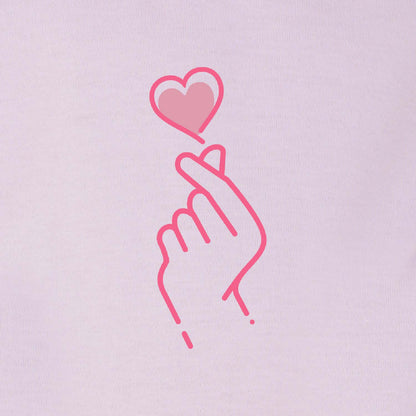 Nusyl Girls Purple Hand & Heart Printed T-Shirt