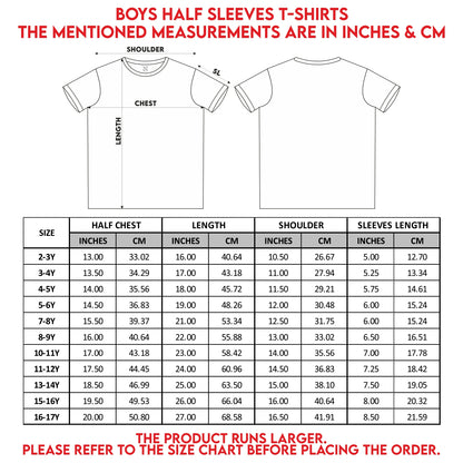 NUSYL Boys Sky Blue & Black & Orange Multi Text Printed Half Sleeves T-shirt - Pack of 3