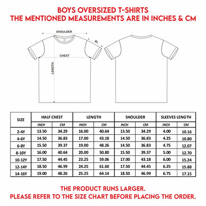 Nusyl Boys Orange & Black Solid  Oversized T-Shirt - Pack of 2