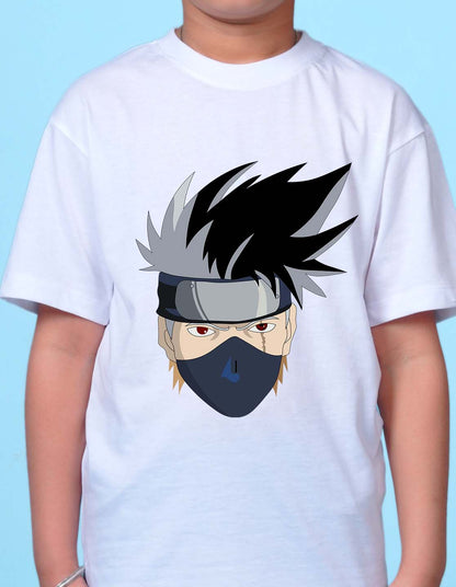 Nusyl White Boys Printed Oversized T-shirt