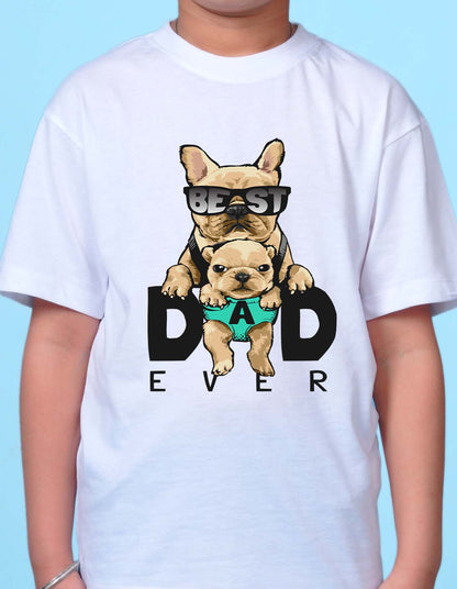 Nusyl White Boys Printed Oversized T-shirt