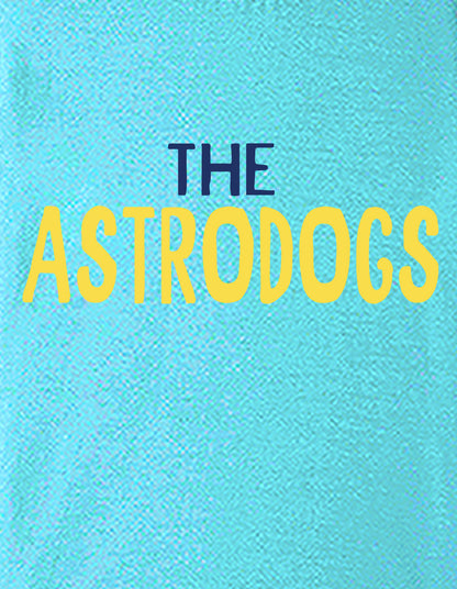 Nusyl Boys Sky Blue The Astrodogs Text Printed Short Sleeve Oversized T-Shirt