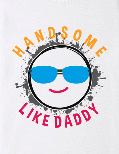 Nusyl Boys White Hand Some Text Printed Short Sleeve Oversized T-Shirt