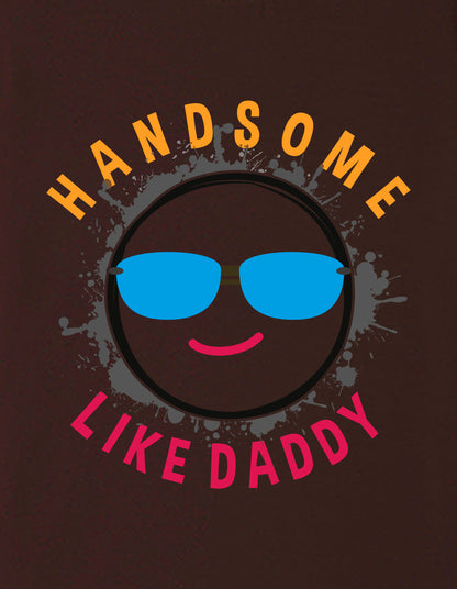 Nusyl Boys Brown Hand Some Text Printed Short Sleeve Oversized T-Shirt