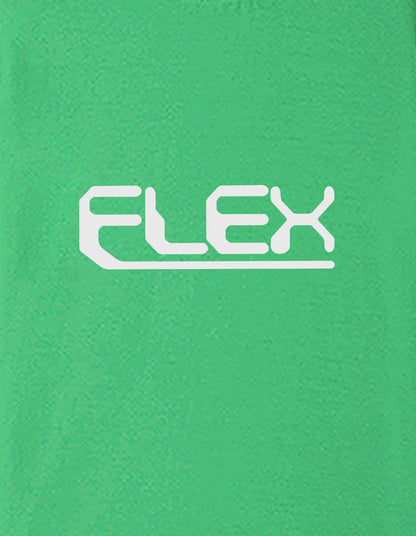 Nusyl Boys Green Flex Text Printed Short Sleeve Oversized T-Shirt