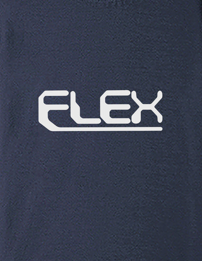 Nusyl Boys Navy Blue Flex Text Printed Short Sleeve Oversized T-Shirt