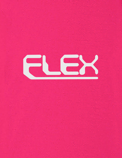 Nusyl Boys Hot Pink Flex Text Printed Short Sleeve Oversized T-Shirt