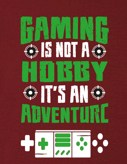 Nusyl Boys Wine Gaming is Not A Hobby Text Printed Short Sleeve Oversized T-Shirt